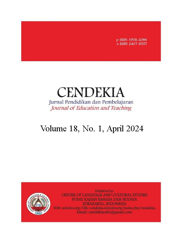 
CENDEKIA: Jurnal Pendidikan dan Pembelajaran