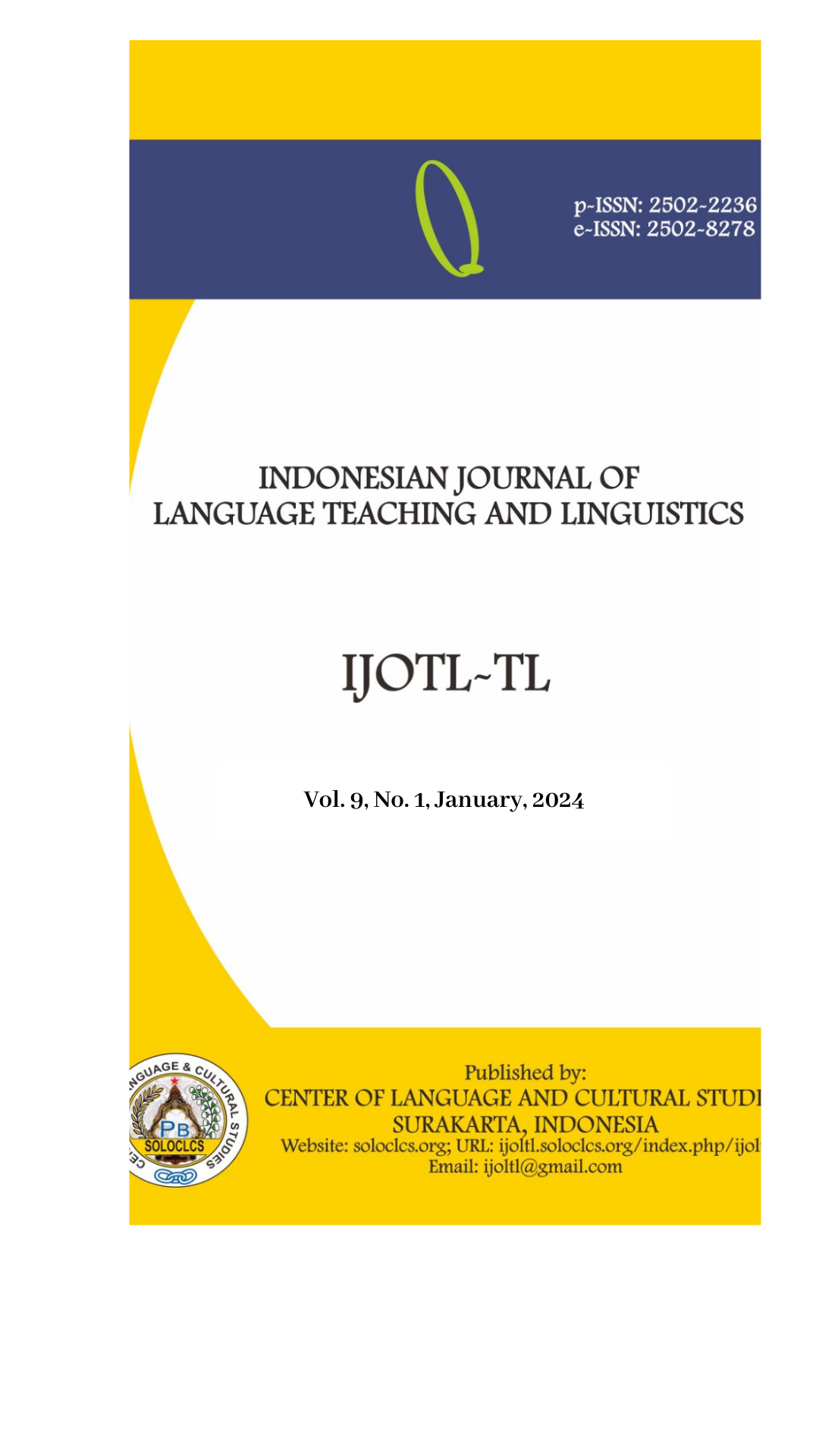 IJOLTL: Indonesian Journal of Language Teaching and Linguistics